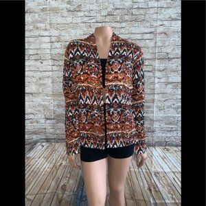 NWOT Coldwater Creek Multi Colored Open Jacket XS